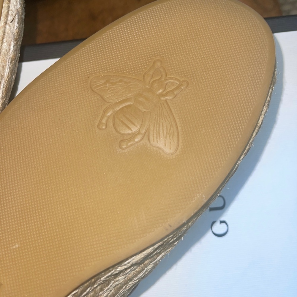 Gucci London Blue GG  Mignon Soft Canvas Horsebit Flat Espadrilles Men Sz 11 NIB - Picture 8 of 15